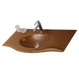 Стеклянная раковина-столешница Cezares PETALO-ORO-900-VTR